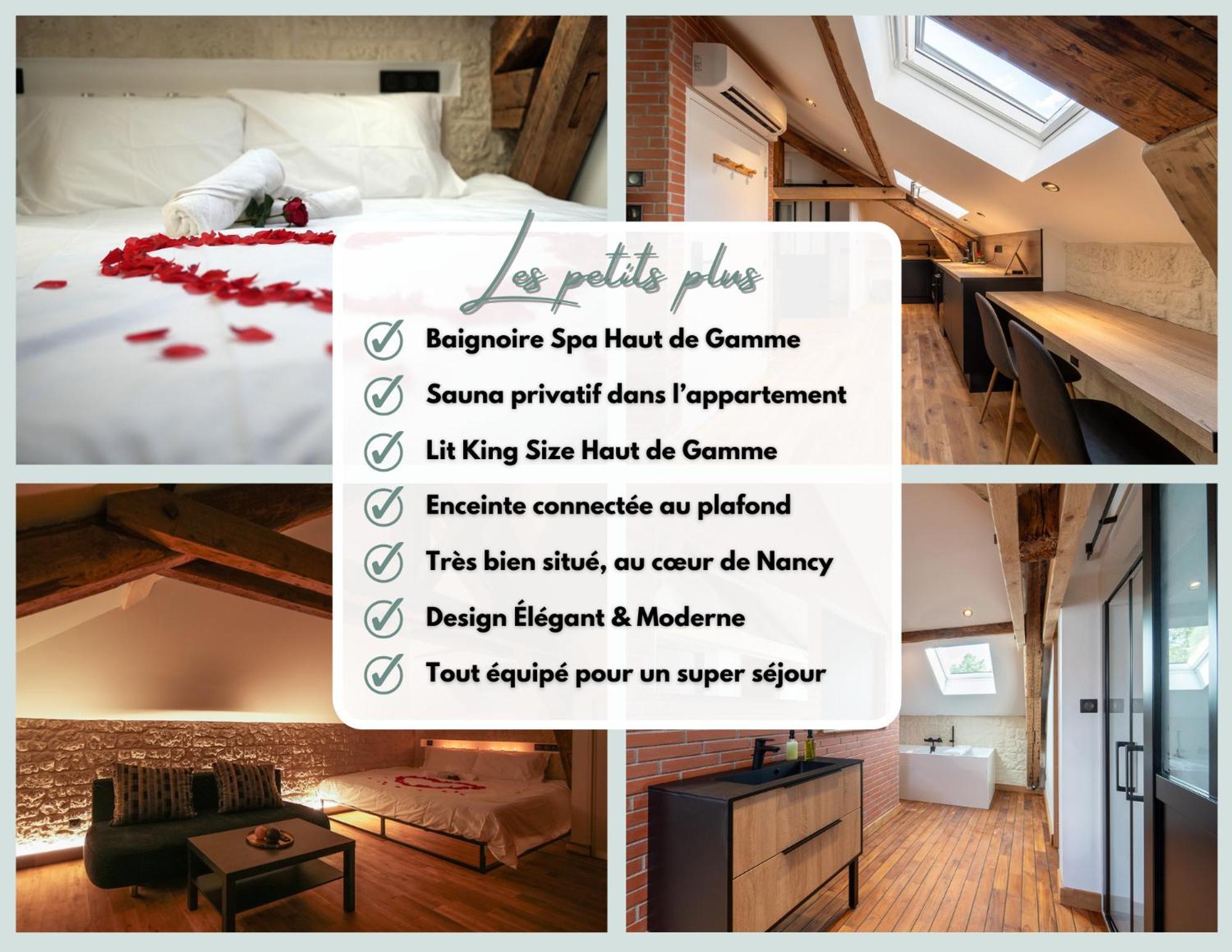 Evasion Chic, Spa Et Sauna Sous Les Toits Nancy Exterior foto